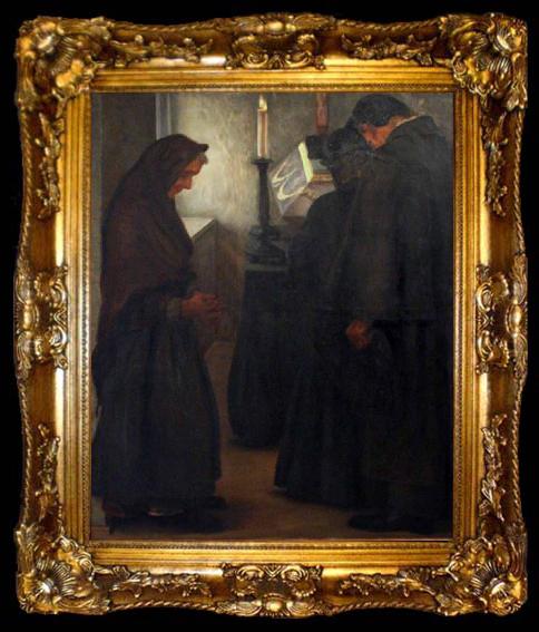 framed  Karel Myslbek In the Mortuary, ta009-2